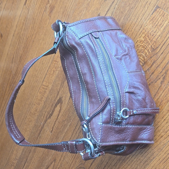 Fossil Brown Leather Shoulder Bag - Picture 14 of 14
